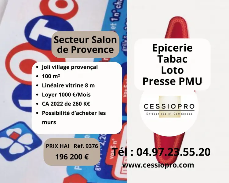 A vendre Fonds de commerce 100m² Salon-de-Provence