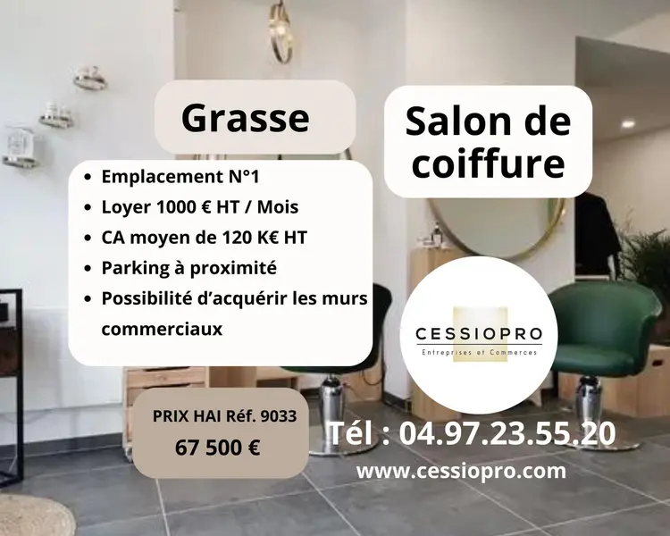 A vendre Fonds de commerce 60m² Grasse