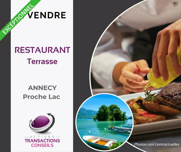 A VENDRE (74) ANNECY RESTAURANT BRASSERIE TERRASSE