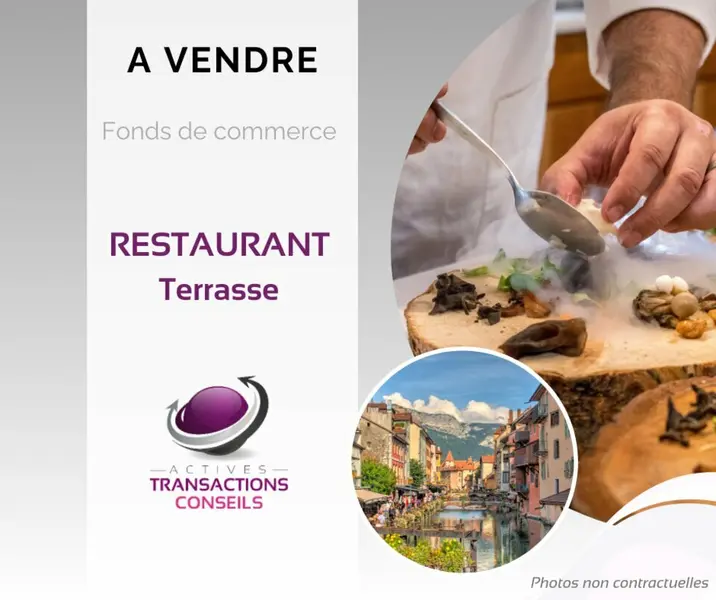 A VENDRE (74) ANNECY - RESTAURANT TERRASSE EBE+