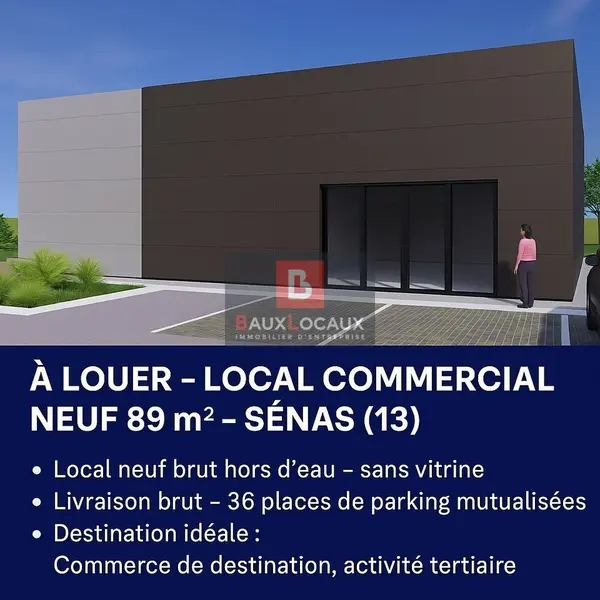 Local Commercial à louer - Sénas (13560) - 91 m² - 1 456 €/mois