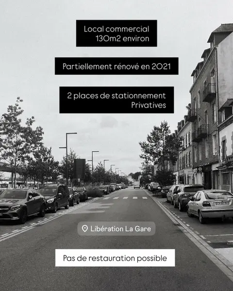 Local Commercial à vendre - Quimper (29000) - 130 m² - 145 000 €