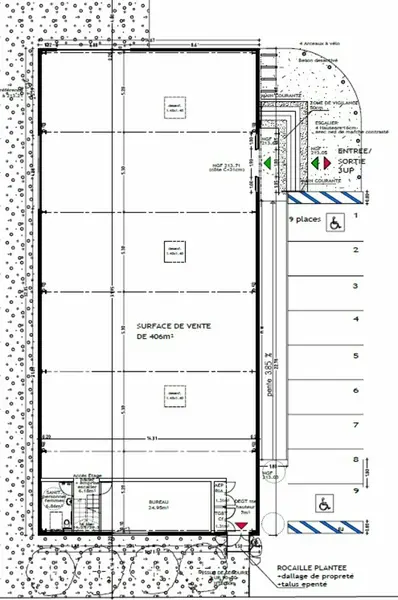 Local Commercial à louer - Saint-Martin-D'Hères (38400) - 513 m² - 7 083 €/mois