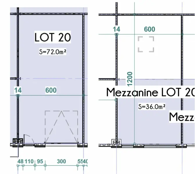 A louer Locaux d'activité 108m² Le Grand-Lemps