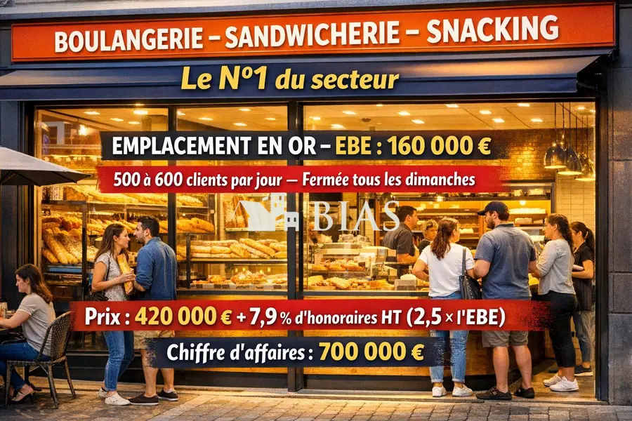 A vendre Fonds de commerce 130m² Rouen
