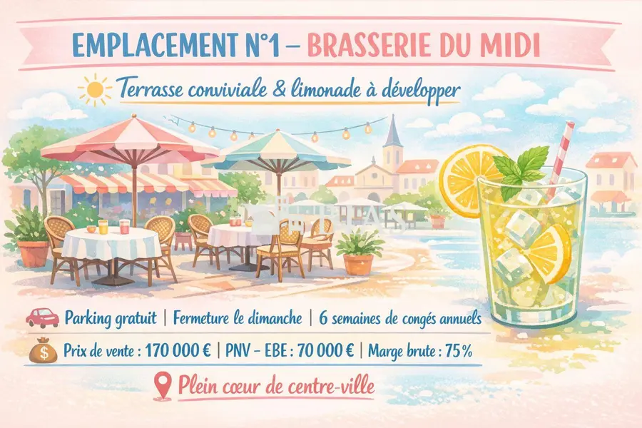 A vendre Fonds de commerce 90m² Beaubec-la-Rosière