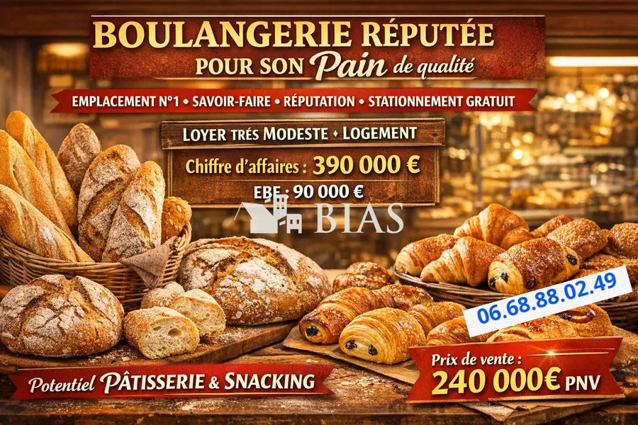 A vendre Fonds de commerce 180m² Amécourt