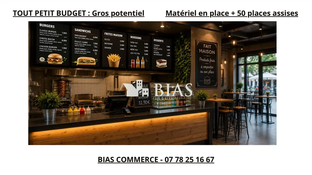 Fonds de Commerce Restauration rapide secteur Rouen