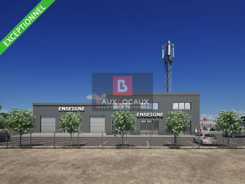 A LOUER EXCEPTIONNEL LOCAL D'ACTIVITE MIXTE DE 670M2  FOS SUR MER