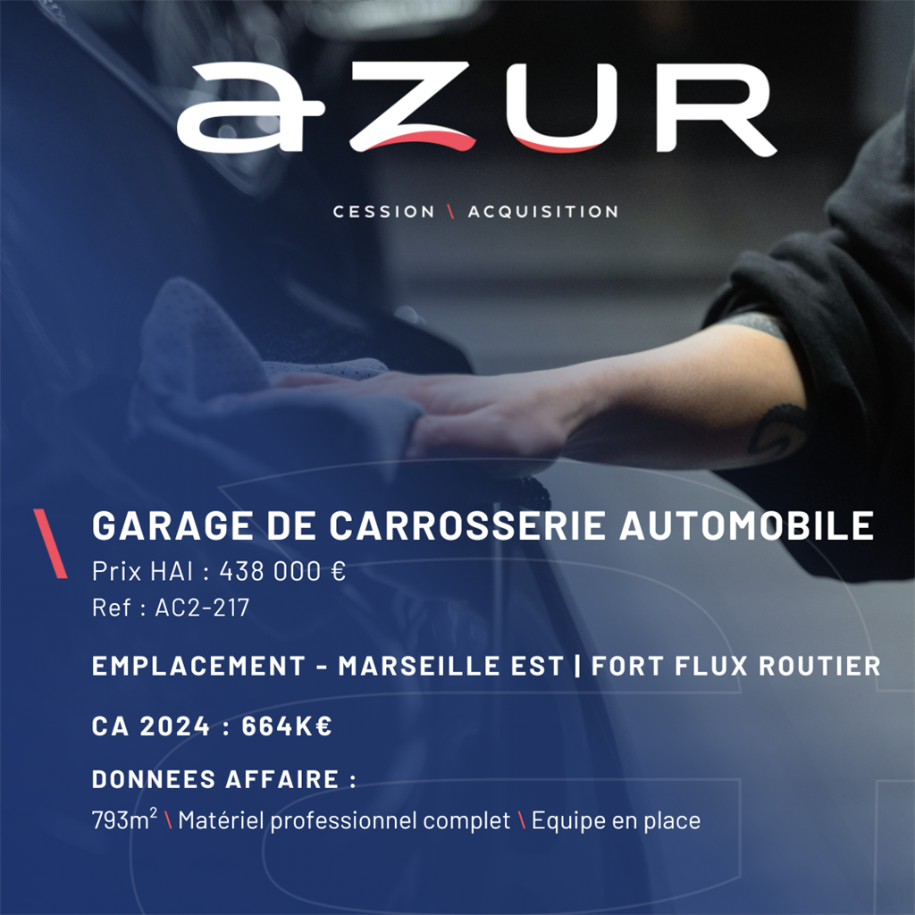 VENTE Carrosserie automobile Marseille Est