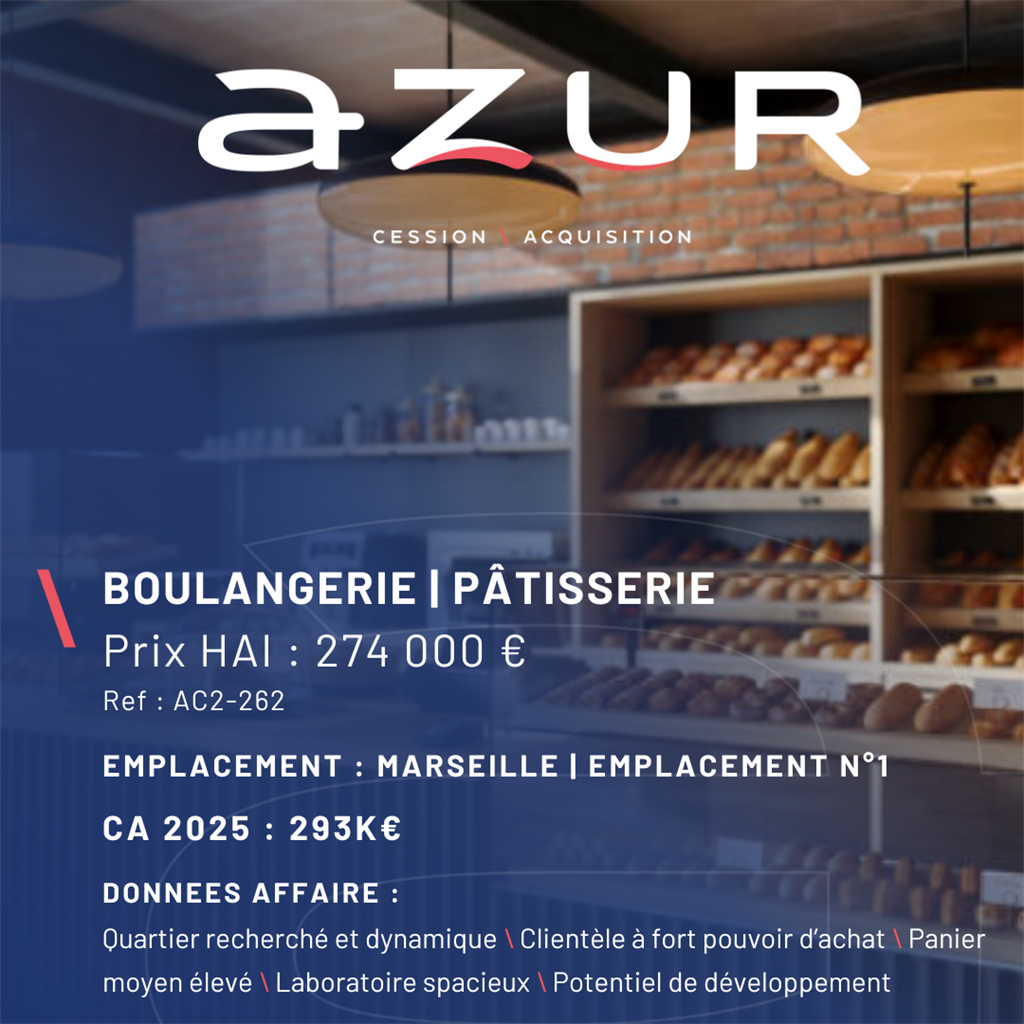 Fonds de commerce à vendre - Vente alimentaire - Marseille (13000) - 274 000 €
