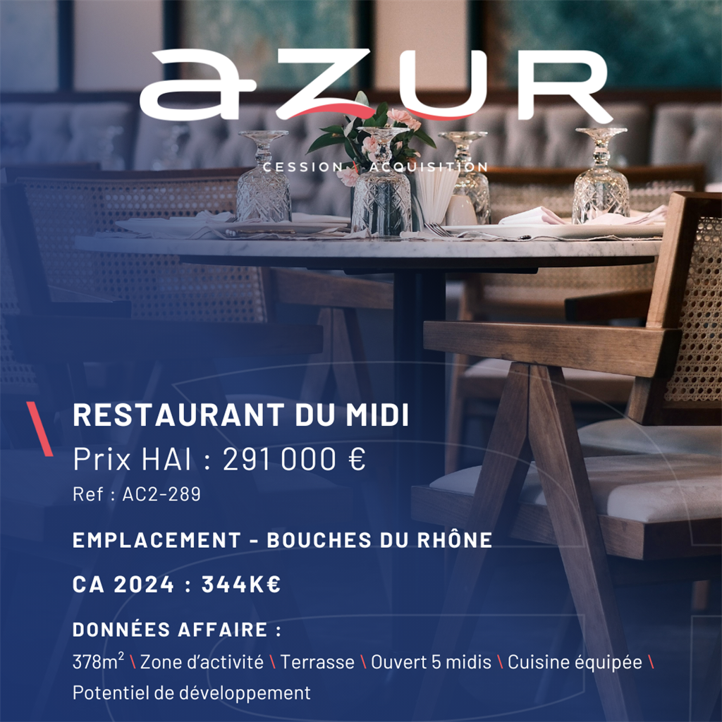 Fonds de commerce à vendre - Restauration - Bouches-Du-Rhône (13) (13127) - 2...