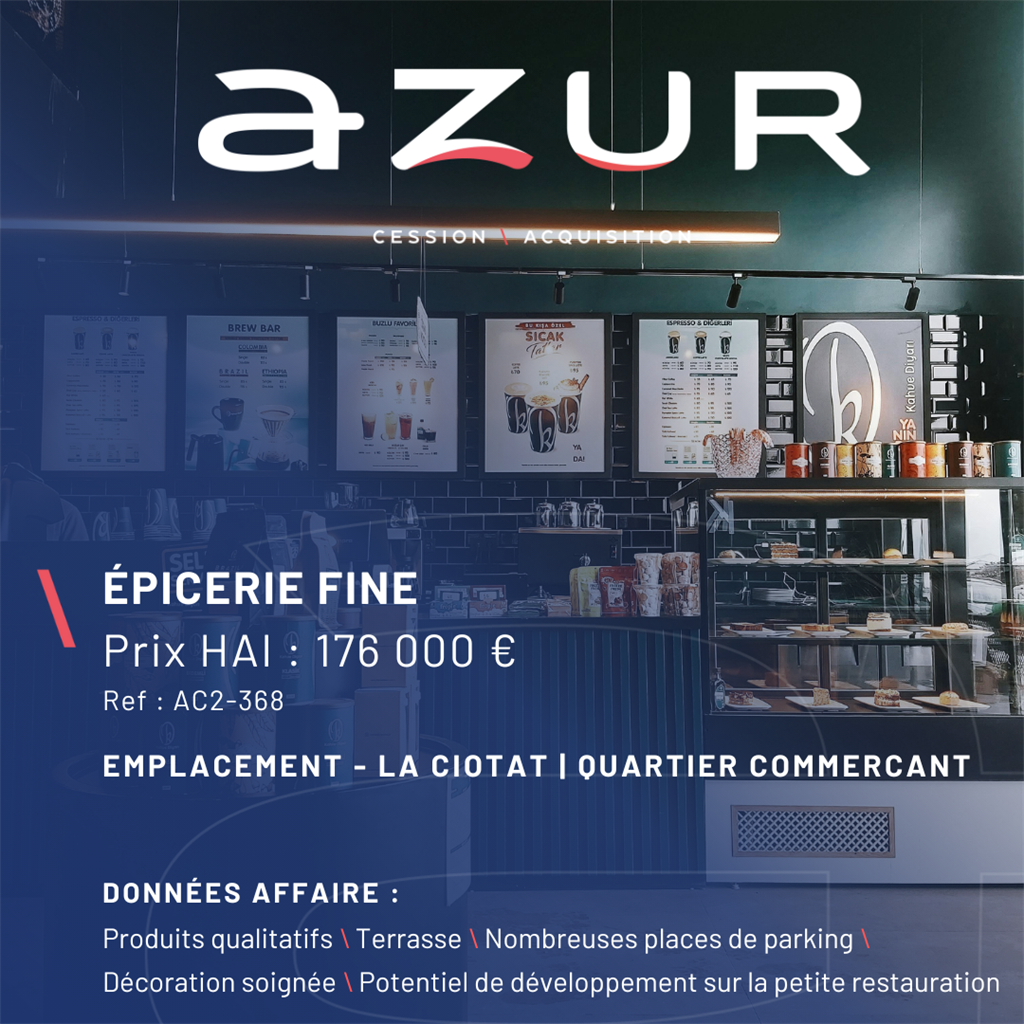 VENTE Epicerie fine à La Ciotat