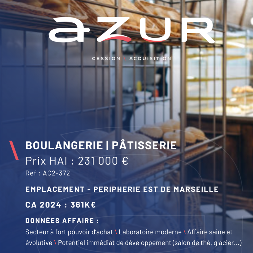 Fonds de commerce à vendre - Vente alimentaire - Bouches-Du-Rhône (13) (13380...