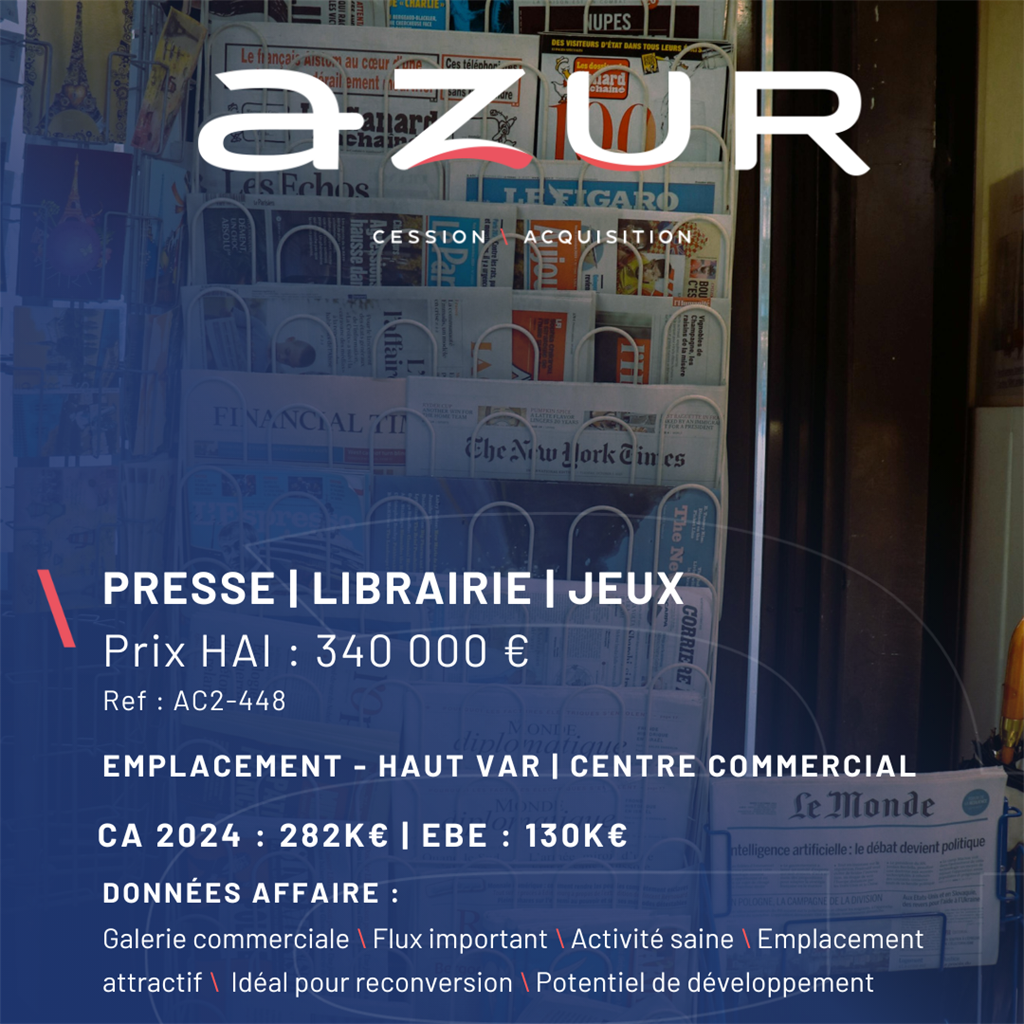 Fonds de commerce à vendre - Boutiques spécialisées - Var (83) (83170) - 340 ...