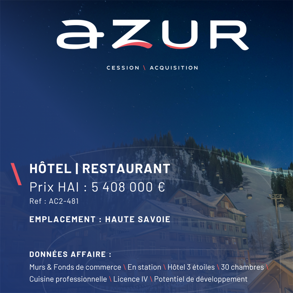 Fonds de commerce à vendre - Hôtel restaurant - Haute-Savoie (74) (74220) - 5...