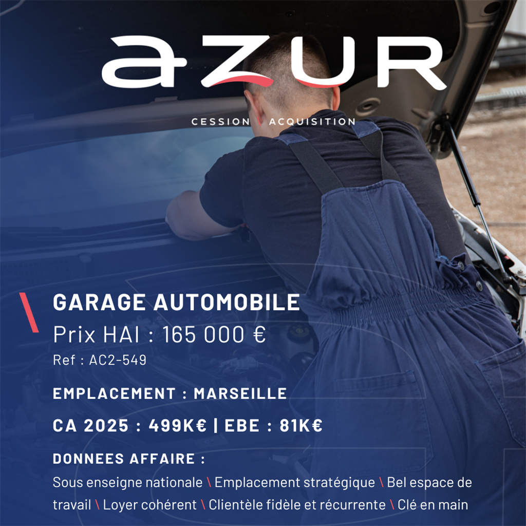 Fonds de commerce à vendre - Marseille (13000) - 165 000 €
